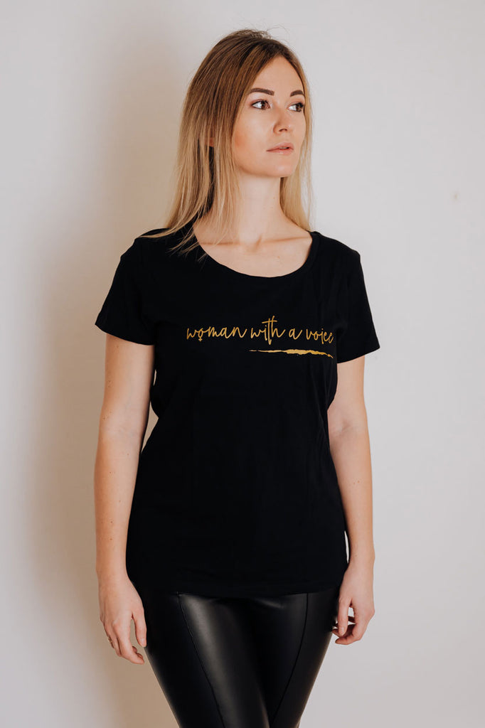 Woman With A Voice T-Shirt Fitted